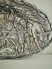 Vtg Arthur Court Signed Cast Aluminum Tray  texas Longhorn Cattle Drive    14x9   