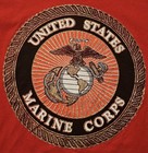 Vintage Usmc United States Marine Corps Tshirt Red L Signal  Usa Single Stitch 