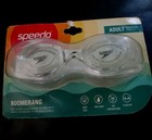      Speedo Stylish Adult Clear Boomerang Goggles Antifog No Leak Uv Protection