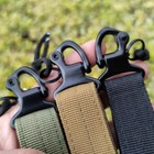 Heavy Duty Key Ring Holder Tactical Molle Police Security Keychain Belt Clip