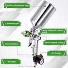 2 5mm Hvlp Gravity Feed Spray Gun Kit W regulator Auto Paint Primer Metal Flake