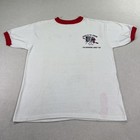 Vintage 80s Bsa Boy Scouts Order Of The Arrow Shirt Mens L White Ringer Tee Usa