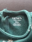 Carter   s Child Of Mine Baby Girl 12m Green Christmas Tree Fleece Dress