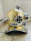 Full Size Antique Us Navy Brass Divers Diving Helmet Mark V Deep Sea Scuba Gift