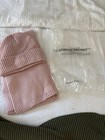 Victoria s Secret Pink Women s Pink Ribbed Knit Logo Beanie Hat And Logo Scarf 