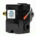 Four Port 115-150 Psi Air Compressor Pressure Switch Control 1 4  Npt 12 Amp