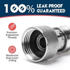Garden Hose To Pressure Washer Adapter  3 4  Ght To 1 4  Quick Connect Stainl   