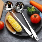 Soup Spoon Stainless Steel Heavy Duty Big Soup Ladle Colander Serving