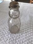 Vtg Milk Bottle Cream Top Golden State Brand Dairy Products 9-1 2  H Pink Hue
