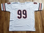 Hof Dan Hampton Bears Signed Auto Inscribed White Xl Custom Jersey Jsa Coa