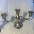 Sterling Silver Weighted Candlebra Candlestick Holders Set Of 2