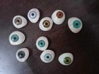 Vintage Human Prosthetic Eye   Antique Artificial Mix Eye Set Of 10 Pcs 
