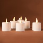 Set Of 8 Luminara Flameless Moving Wick Led Battery Tea Light Candles W remote