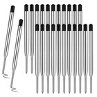 10pc Ballpoint Pen Refills Black Ink 1mm Medium Tip Parker Style