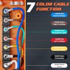 7 Way Trailer Plug Cord Wiring Harness With Junction Box heavy Duty 8 Ft