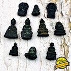 Lot 10pcs Miniature Iron Metal Leklai Buddha Protection Wealth Thai Amulet 18533