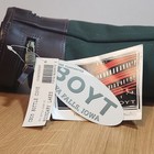 Boyt 1-bottle Canvas Wine Sleeve Carrier  Green brown Solid Zipper Closure