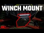 Rough Country Winch Mount  rs4500s 10  Black Slimlineled Polaris Rzr Pro R 22-24