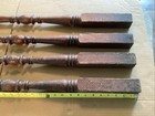 Vintage Turned Wood Spindle Balusters 32   x1-3 4   x1-3 4   lot Of 4 Solid Wood Nice 