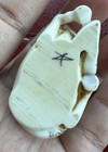 Antique Japanese Netsuke Signed Carved Resin  Horse Figurine