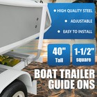 2pcs Boat Trailer 40  Zinc-plated Guide On Post Pvc Poles For Sailboat Trailer