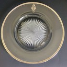 Set Of 8 Antique Cut Crystal Dinner Plates With Sterling Silver Braid Rim 10 5 