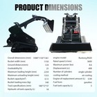 Usa Stock - New 2026 Black 13 5hp Mini Skid Steer   Electric Start