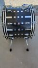 Black Ludwig Drum Set kit With Custom Design Vintage