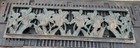 Innova Cast Iron Metal Art Bench Back Flowers Salvage 45 5 8   long Pediment Grate