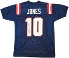New England Patriots Mac Jones Signed Blue Jersey Beckett Witness