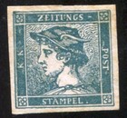1851 Austria Lombardy-venezia 0 6kr Scott p1a Newspaper Stamp Mint hr no Gum 231