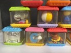 22 Fisher Price Peek-a-boo Sensory Building Blocks 2x2  Circus Animals   Misc 