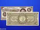 Reproduction  5 1886 Silver Us Paper Money Currency Copy