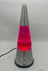 Original Vintage Wizard Lava Lamp  34w Pink Liquid Glitter 32oz Euc