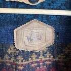 Vtg Woolrich Men s L Canvas Barn Coat Chore Jacket Southwest Aztec Wool Lining