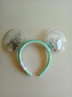 Disney Parks Mickey Minnie Christmas Holiday Snow Globe Mouse Ears Headband