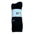 Nike Dri-fit Everyday Plus Cotton Cushioned Black Crew Socks 3 Pack - Large