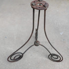 Late 1800 s Antique Metal Tripod  3 Leg Weathervane Lightning Rod Base Stand