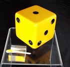 Vintage Butterscotch Bakelite Jumbo Big Dice 2  162 Grams Beautiful - 0244