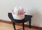 Dollhouse Bath Accessories Set Basket Lotion Hand Towels 1 12 Scale Miniature
