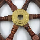 Nautical Wood And Brass Ship Steering Wheel Pirate Wall Decor  Fishing Boat Gift