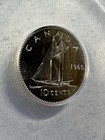 1965 Canada 10 Cents Proof Like Silver Coin Graded Ms 65 By Anacs