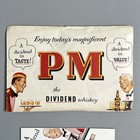 Vintage 1940s Pm Whiskey Dividend Advertising Puzzle Complete W  Envelope