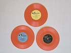 Vintage Disneyland Mickey Mouse Club Orange   Yellow Vinyl Records Set Of 3