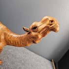 Vintage Leather Wrapped Camel Figure