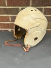 Vintage 1950s Winged Front 3 Strap Leather Old Football Helmet Airlite 23    7 1 4