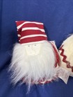 Woof And Poof Round Santa   s Red And White