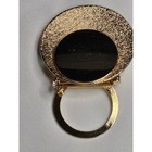 Vtg Mary Kay Gold Scarf Clip Brooch Dual Tone Circle Pin