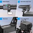 Electric Scooter Adults 25 Mph 43 Miles Range 14   1500w E-scooter With Seat Us