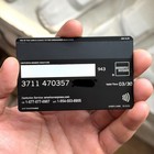 Amex Custom Black Card With Small   Large Chip - 2025 Novelty Design